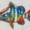 Abstract Colorful Fish Diamond Paintings