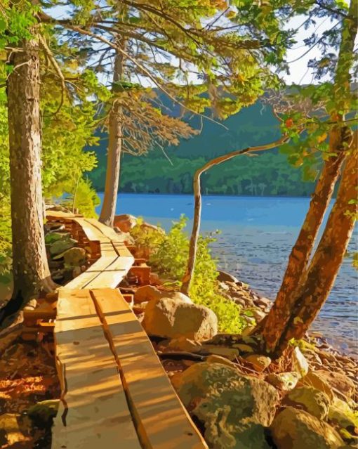 Acadia National Park Jordan Pond Diamond Painting