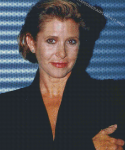 Actress Carrie Fisher Diamond Painting