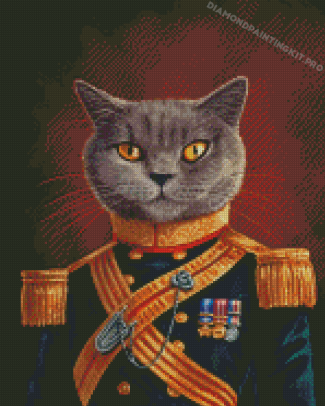 Aesthetic Army Cat Diamond Paintings