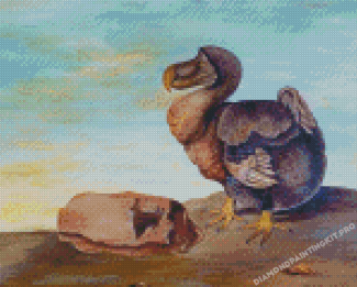 Aesthetic Dodo Bird Diamond Paintings