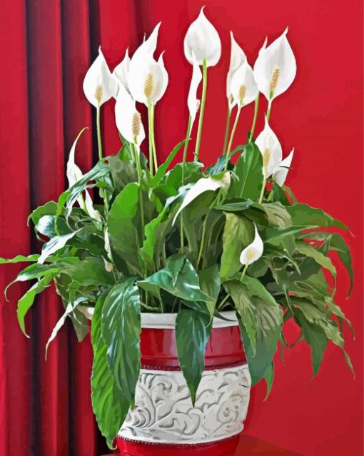 Aesthetic Peace Lily Diamond Paintings