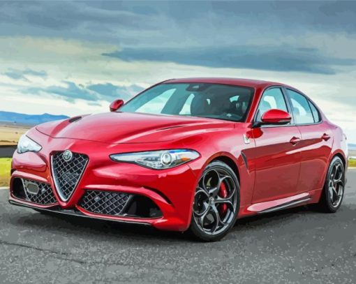 Alfa Romeo Giulia Diamond Painting