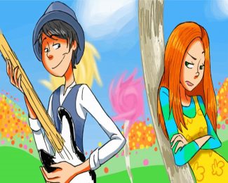 Audrey And Once Ler The Lorax Art Diamond Painting