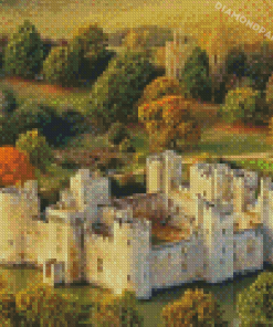 Autumn Bodiam Castle Diamond Painting