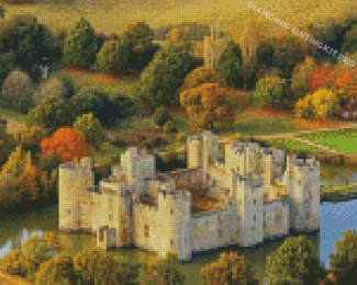 Autumn Bodiam Castle Diamond Painting
