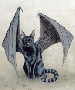 Bat Cat Diamond Paintings