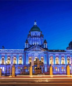 Belfast City Hall At Night Diamond Painting