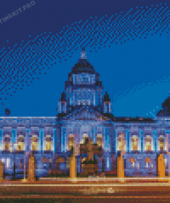 Belfast City Hall At Night Diamond Painting