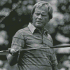 Black And White Jack Nicklaus Diamond Painting