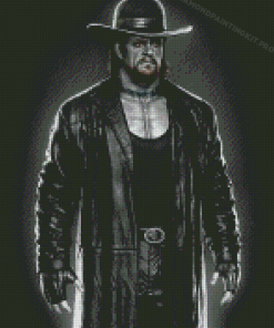 Black And White Mark Calaway Undertaker Diamond Paintings