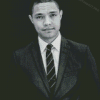 Black And White Trevor Noah Diamond Painting