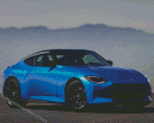 Blue Fairlady Car Diamond Painting