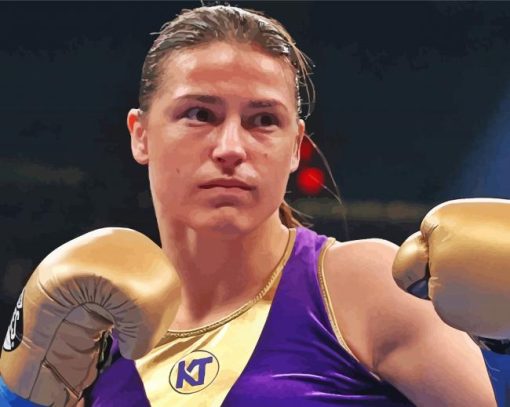 Boxer Katie Taylor Diamond Painting