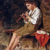 Boy Playing Clarinet Diamond Paintings