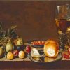 Bread And Fruit On Table Diamond Paintings