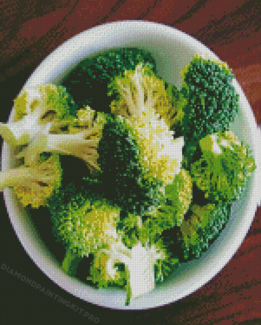 Broccoli Bowl Diamond Painting