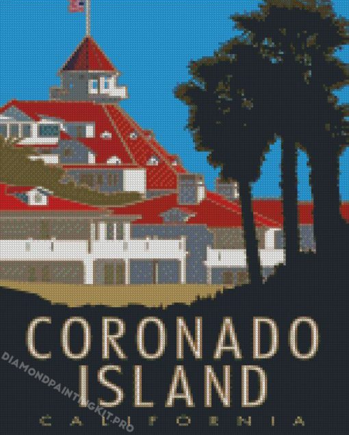 California Coronado Island Poster Diamond Painting