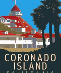 California Coronado Island Poster Diamond Painting