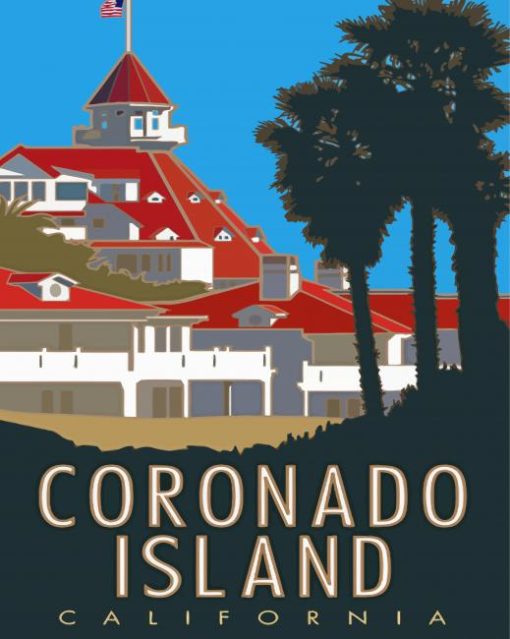 California Coronado Island Poster Diamond Painting