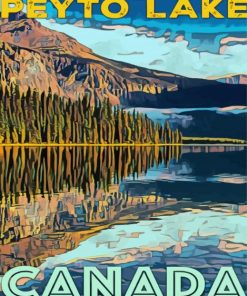 Canda Peyto Lake Poster Diamond Painting