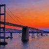 Chesapeake Bay Bridge At Dawn Diamond Paintings