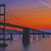 Chesapeake Bay Bridge At Dawn Diamond Paintings