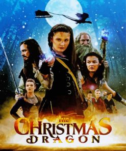 Christmas Dragon Movie Poster Diamond Painting