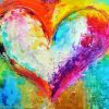 Colorful Heart Art Diamond Paintings