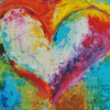 Colorful Heart Art Diamond Paintings