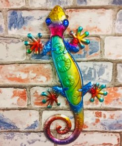 Colourful Gecko Reptile Diamond Painting