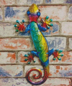 Colourful Gecko Reptile Diamond Painting