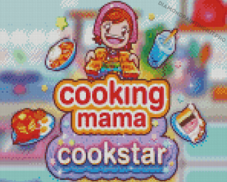 Cooking Mama Cookstar Poster Diamond Paintings