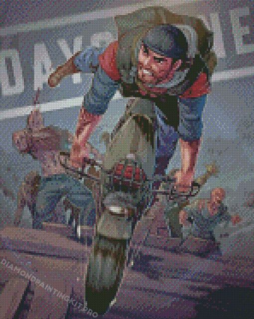 Deacon Days Gone Video Game Diamond Painting