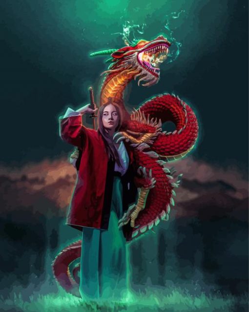 Disney Mulan And Mushu Movie Diamond Painting