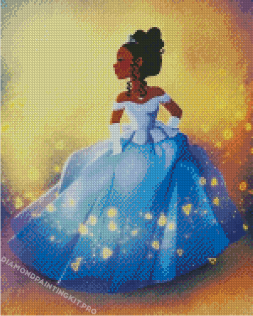 Disney Black Cinderella Diamond Painting