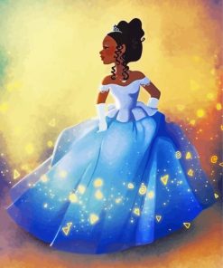 Disney Black Cinderella Diamond Painting