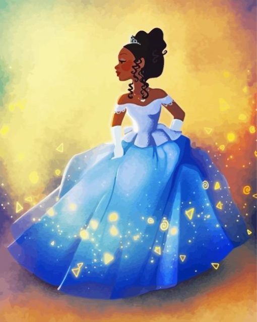 Disney Black Cinderella Diamond Painting