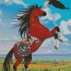 Eagle With A Horse Diamond Paintings