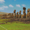 Easter Island Moai Diamond Paintings