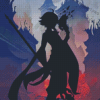 Genshin Impact Xiao Silhouette Diamond Painting