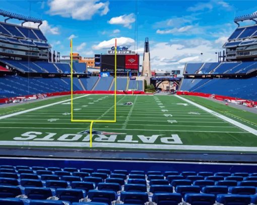 Gillette Stadium Massachusetts Diamond Painting