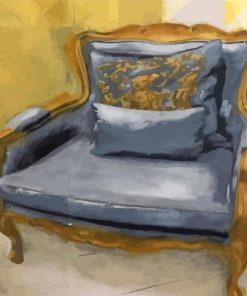 Grey Old Chair Diamond Paintings