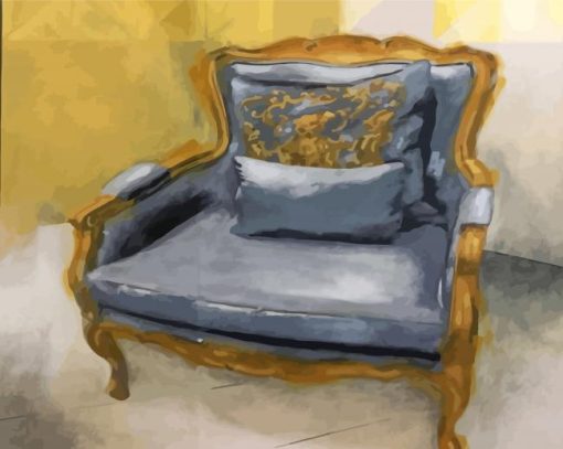 Grey Old Chair Diamond Paintings