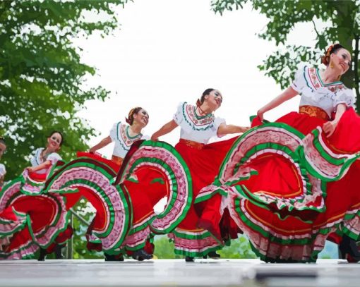 Hispanic Heritage Women Dancing Diamond Paintings