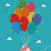 House Balloons Illustration Diamond Painting