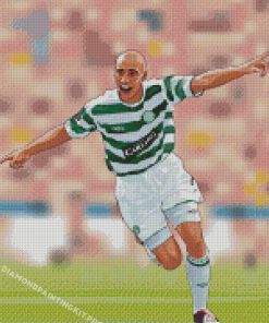 Illustration Henrik larsson Player Diamond Painting