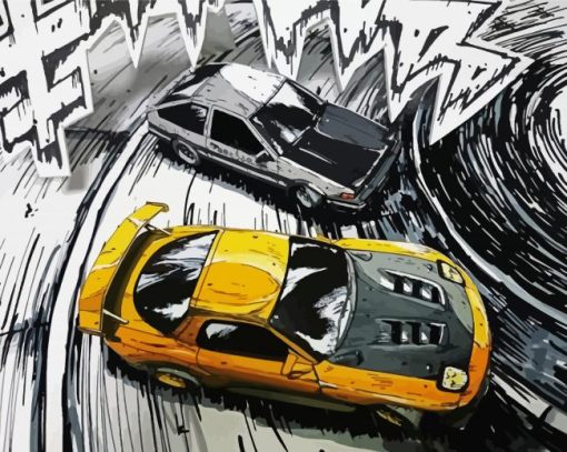 Illustrationn Initial D Street Racing Diamond Painting