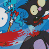 Itchy And Scratchy Diamond Paintings