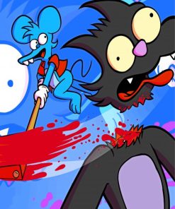 Itchy And Scratchy Diamond Paintings